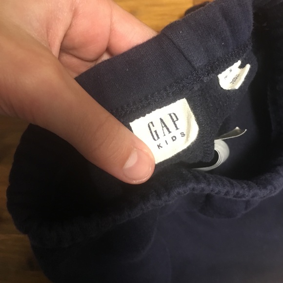 Navy blue girls joggers super fuzzy inside - Picture 3 of 8